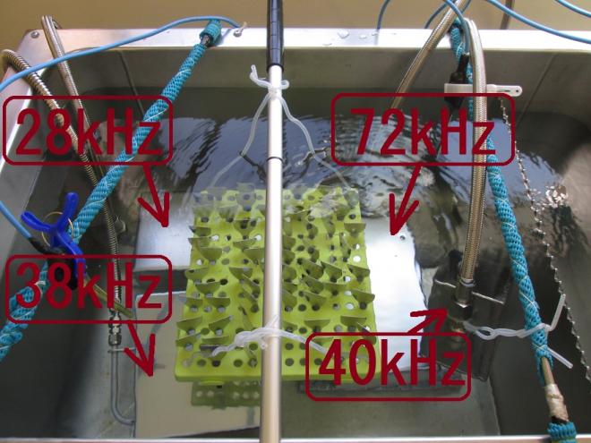 ４種類の超音波振動子を利用する技術