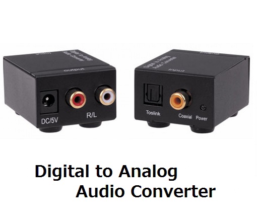デジタルオーディオをアナログへ変換するコンバーター