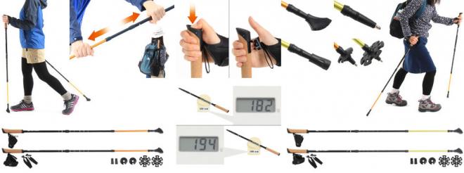 平日のウォーキングにも、休日の登山にも。 アクティブ派のための「2WAYノルディックポール」発売。