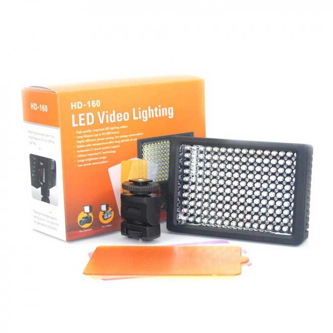 自動調光 LED 160灯搭載 ビデオライト / HD-160