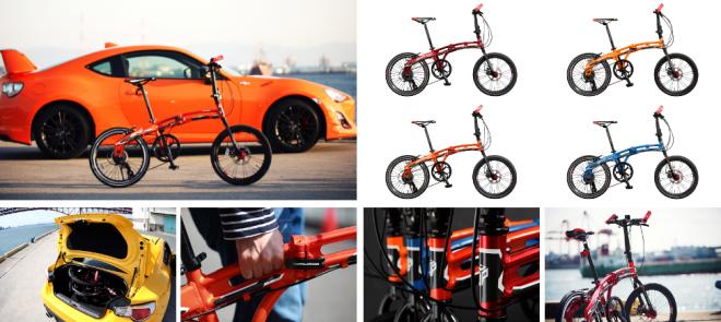 自動車＋自転車の「6輪生活」で機動力向上。カラーマッチングを考慮  