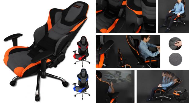 臨場感が出るカーシートデザインとバケットシート構造。 ゲーマーのための多機能ゲーミングチェア発売。
