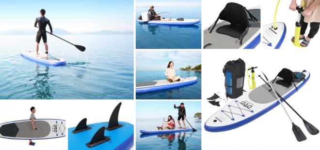一人でのんびり、二人でわくわく。初心者でも始めやすい、空気注入式SUPボードセット発売。