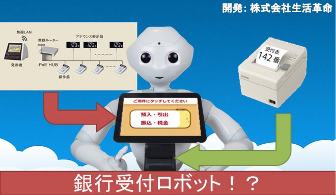 生活革命のロボット受付システムが銀行業務の一部を代替