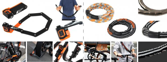 ピッキング盗難＆鍵紛失の心配なし！高堅牢度の自転車・バイク用ロック2種発売。