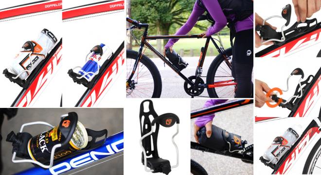 ドリンクボトルから雨具、輪行袋まで携行可能。サイズ調整ができる「ボトルフィットケージ」発売。