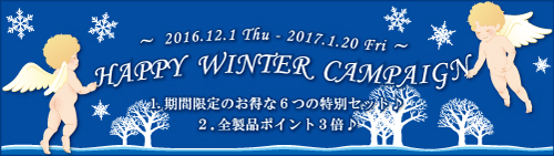 キャメロン＆ガブリエル「HAPPY WINTER CAMPAIGN♪」実施のご案内