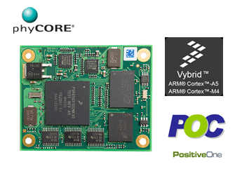 NXP Vybrid搭載システムオンモジュールphyCORE-Vybridの販売開始