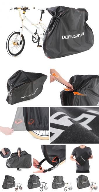 NO MORE ぶかぶかカバー！梅雨・台風から小さな相棒を守る「小径車専用バイシクルカバー」発売。