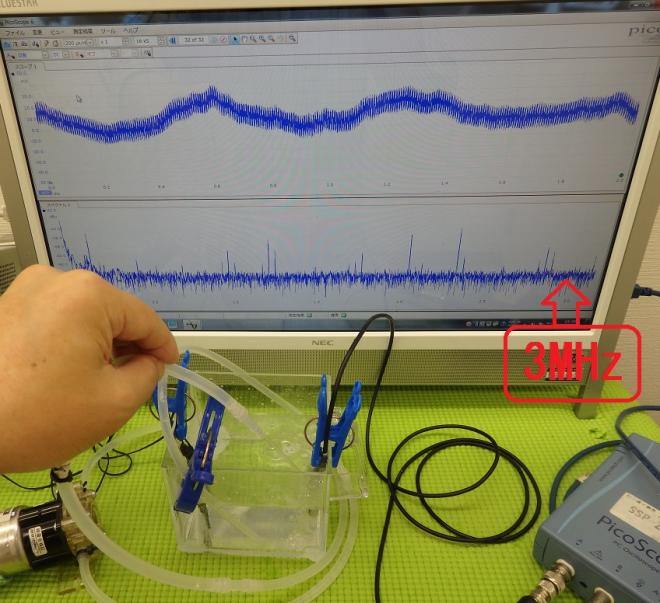 小型ポンプを利用した「流水式超音波制御技術」を開発　Ｎｏ．４