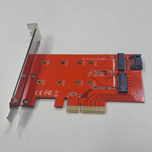 PCI-E to NGFF ×2 + SATA