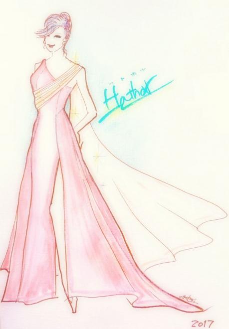 （株）ビーランド代表　池本紫が、 前田敦子さん着用ドレスをデザイン制作いたしました。