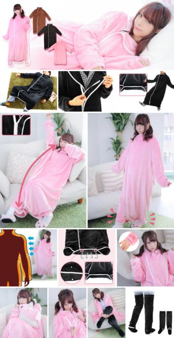 ゆるっと着られて、お腹が出ない。温もりを逃がさない「はだけない着る毛布」2018年ver.発売。