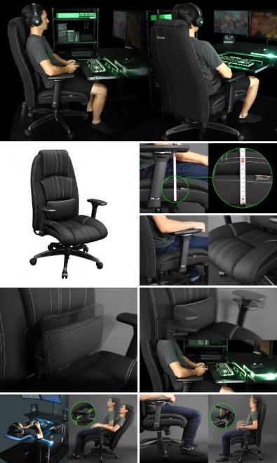 おじさんゲーマーの腰を守りたい！落ち着いた大人の余裕を醸し出せる「プレミアムゲーミングチェア」発売。