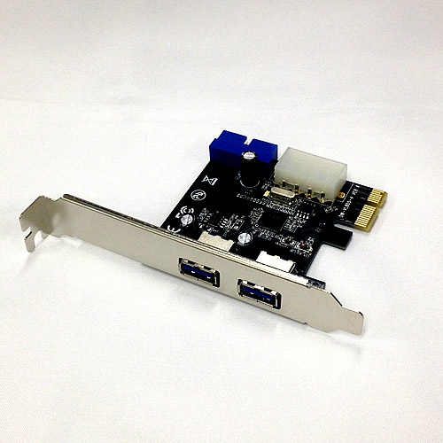 PCI Express to USB 3.0 外側 2ポート+背面コネクタ