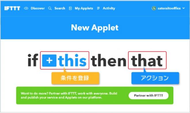 サテライトオフィス、IFTTT 導入・運用支援サービスを開始  クラウドサービス同士を連携