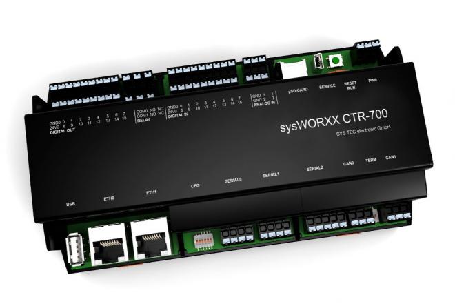 IEC 61131-3 PLCプログラムと産業用制御「sysWORXX CTR-700」の販売開始