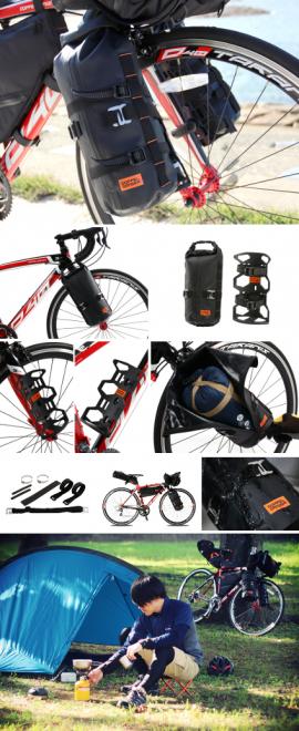 旅の道具はデッドスペースへ。自転車にバイク級の積載能力を与える、大型ケージ＆バッグセット発売。