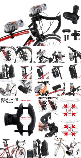夏場の水分補給をサポート！ボトルケージを自由に増設できる自転車用マウント「どこでもダボ穴」発売。