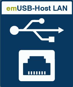 CDC-ECM・RNDIS仕様準拠USBデバイスからLAN変換emUSB-Host LAN販売開始