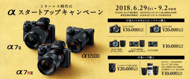 SONYカメラの特価情報！カメラ好きの皆さんは絶対お見逃しなく！最大30000円のお得!!（Ⅱ）