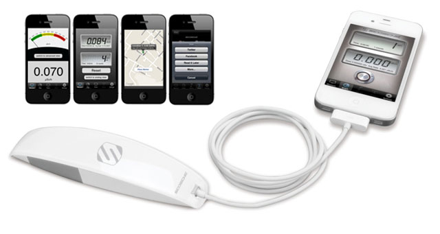 [SEATEC関連速報]～世界初iPhone対応認証済の放射線測定器、家庭用新シリーズ製品発表会