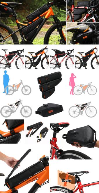 MTB乗りや女性サイクリストにも選択肢を！特殊＆小さいフレームに装着可能なバッグ発売。