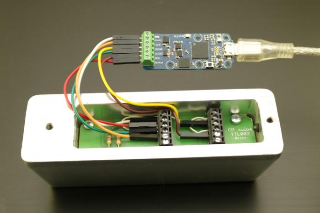 USBによるSPI磁気カードリーダー接続ができるPOC-USBtoSPI変換小型モジュール販売開始