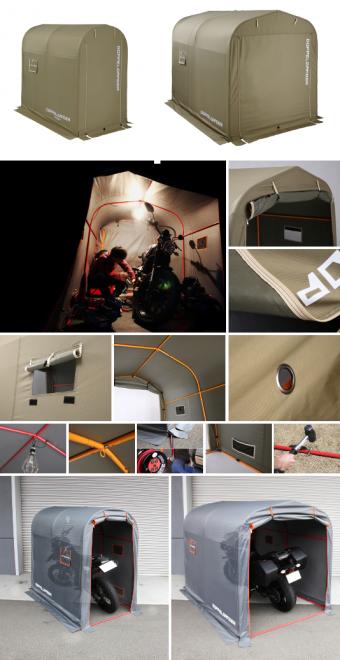 人気の「俺専用ガレージ」に新色追加！愛車のための庭先ピット「ストレージバイクガレージ」拡販。