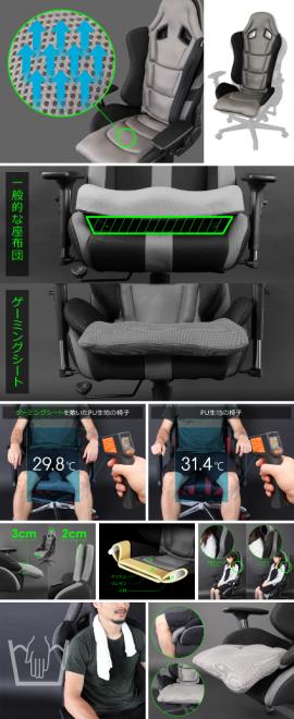 ゲーミングチェア、丸洗いしたくない？汗まみれでも気兼ねなく座れる、専用メッシュシート発売。