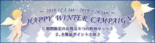 キャメロン＆ガブリエル「HAPPY WINTER CAMPAIGN 2018-2019♪」のご案内