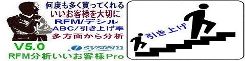 「RFM分析いいお客様Ｐro」引き上げ率分析を追加しバージョンアップ