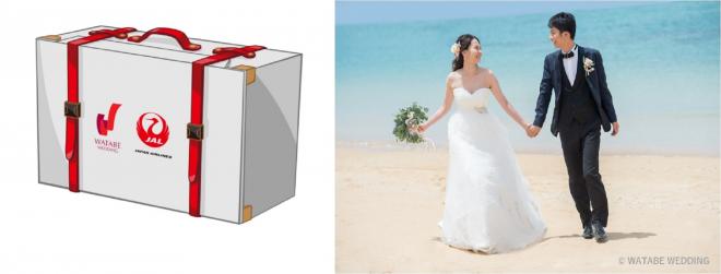 JAL×ワタベウェディング「JAL Wedding Dress BOX」19年6月より新サービス開始