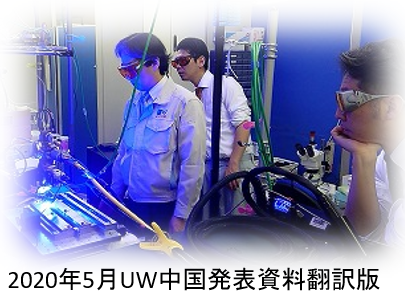 高出力 kW級青色レーザ　【銅のレーザ溶接】　UW JAPAN株式会社