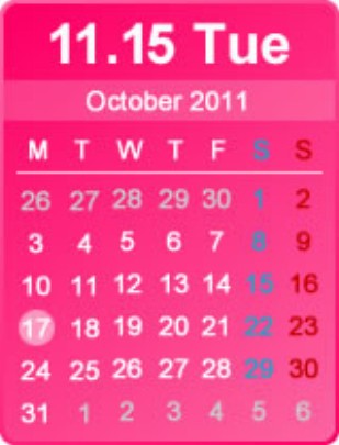 クーバル、ブログパーツ『カレンダー表示パーツ』をリリース