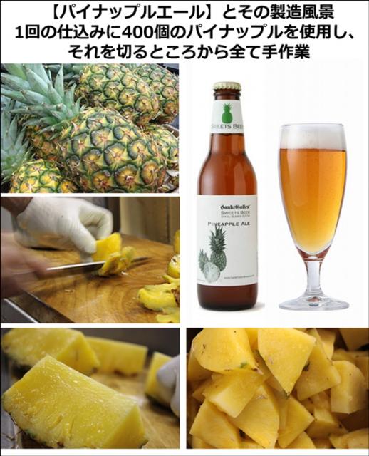 サンクトガーレン、パイナップル使用フルーツビール【パイナップルエール】を4月25日にリニューアル発売