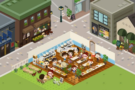 「アメーバピグ」PC向けソーシャルゲーム第5弾、自分だけのカフェづくりを楽しむ「ピグカフェ」提供開始