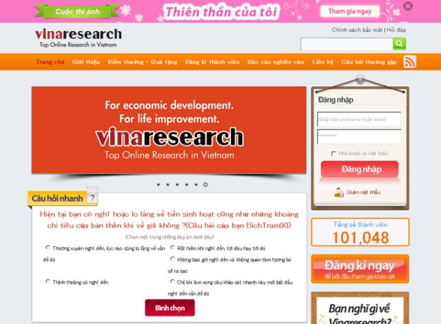 ベトナム最大級！「Vinaresearch」のオンラインリサーチパネル総数が10万人に拡大。