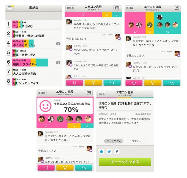 グリーとVOYAGE GROUP、ソーシャルビューイングアプリ「emocon」をリリース