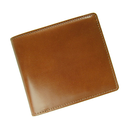 国産財布ブランドLUEGO、コードバンとブライドルレザーの小銭入れなしタイプ二つ折り財布を発売