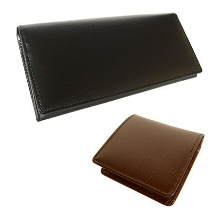 国産財布ブランドLUEGO、ボックスカーフの長財布と小銭入れを発売