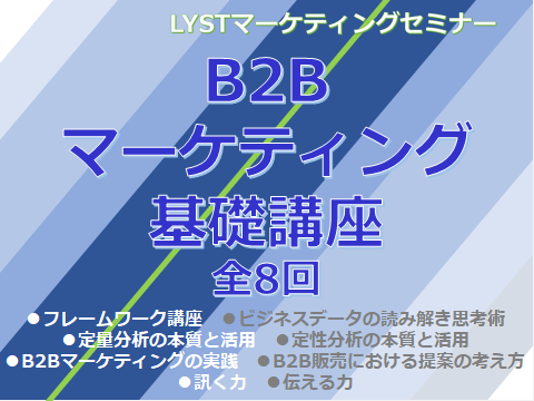 第6期 B2Bマーケティング基礎講座【定性分析の本質と活用】≪4/8≫